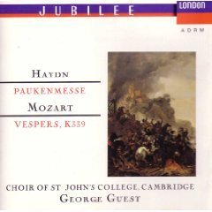 Cambridge - Haydn: Paukenmesse; Mozart: Vesperae solennes de confessore K 339 (London) (CD)