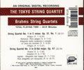Tokyo String Quartet - Brahms String Quartets No. 1 & 3 (CD)