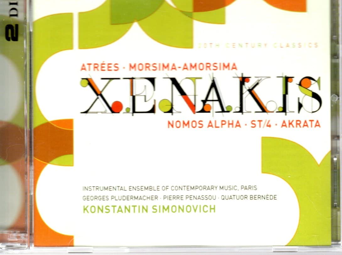Iannis Xenakis / Ensemble Instrumental de Musique Contemporaine / Georges Pludermacher / Pierre Penassou / Le Quatuor Bernede / Konstantin Simonovitch - Xenakis: Atrées / Morsima-Amorsima / Nomos Alpha / ST-4 / Akrata (CD)