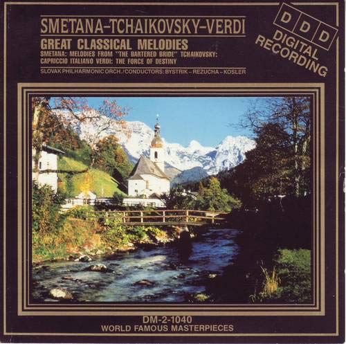 Slovak Philharmonic Orchestra / Bystrik Rezucha / Zdenek Kosler - Classical Greats: Smetana Tchaikovsky & Verdi (CD)
