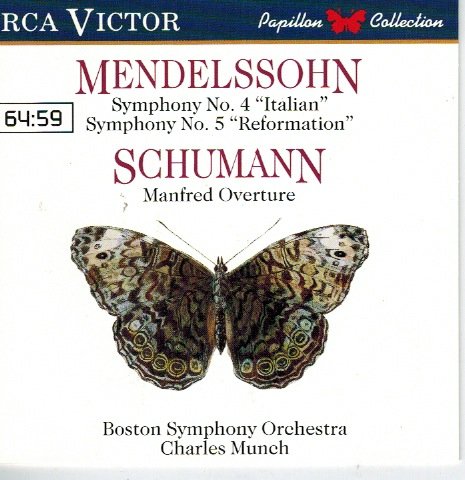 Mendelssohn-Bartholdy - Mendelssohn: Symphonies Nos. 4 & 5 / Schumann: Manfred Overture, Op. 115 (CD)