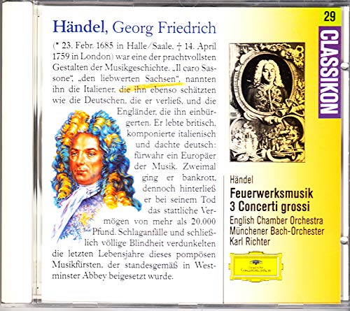 Georg Friedrich Handel / English Chamber Orchestra / Munchener Bach-Orchester / Karl Richter - MUSIC FOR THE ROYAL FIREWORKS 3 CONCERTI (CD)