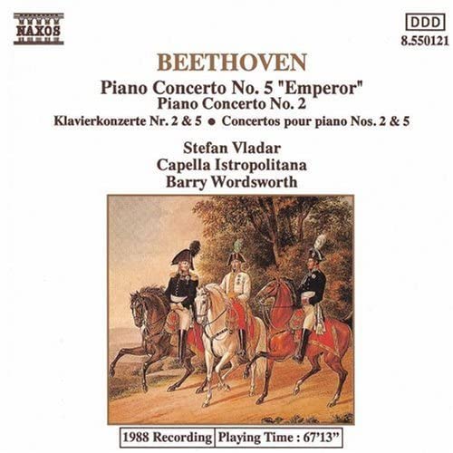 Ludwig van Beethoven / Stefan Vladar / Capella Istropolitana / Barry Wordsworth - Piano Concertos 2 & 5 "Emperor" (CD)