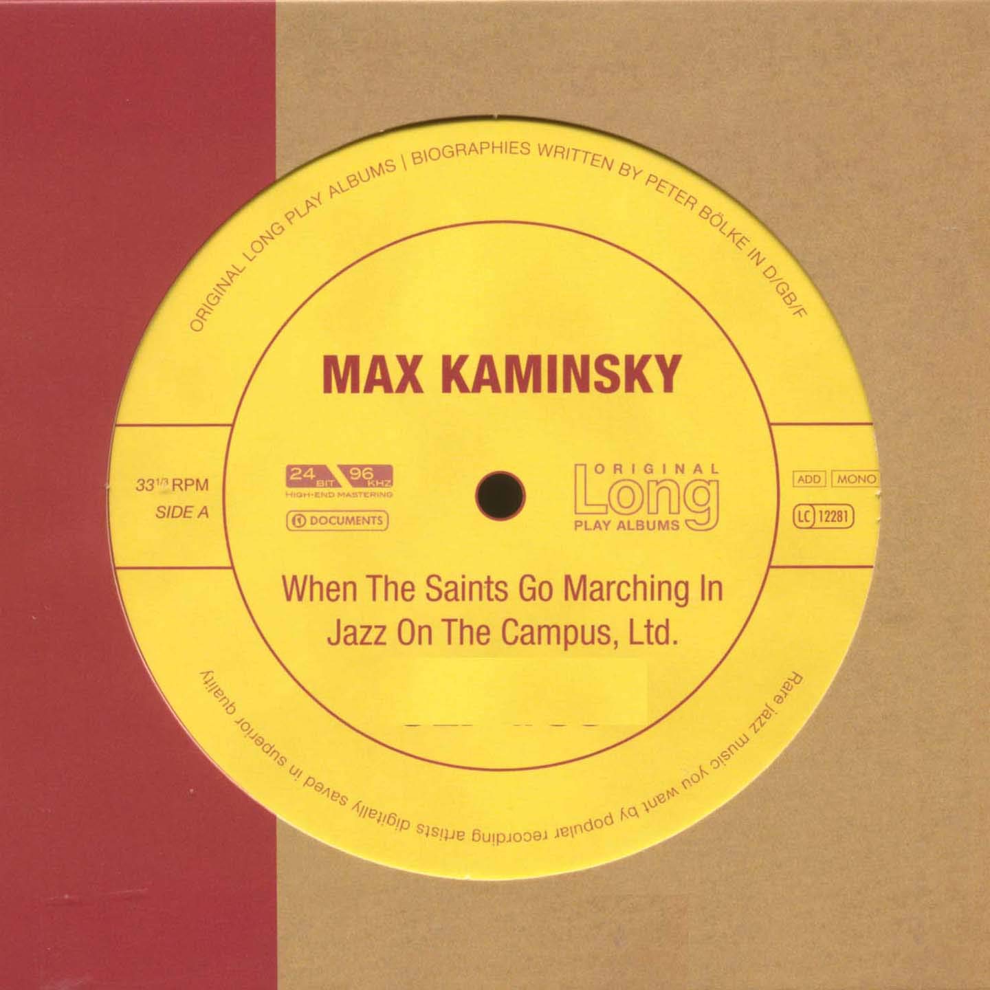 Max Kaminsky All Star Dixieland / Max Kaminsky And His Dixieland Bashers - Vol. 39-When the Saints Go Marching in Jazz on the (CD)