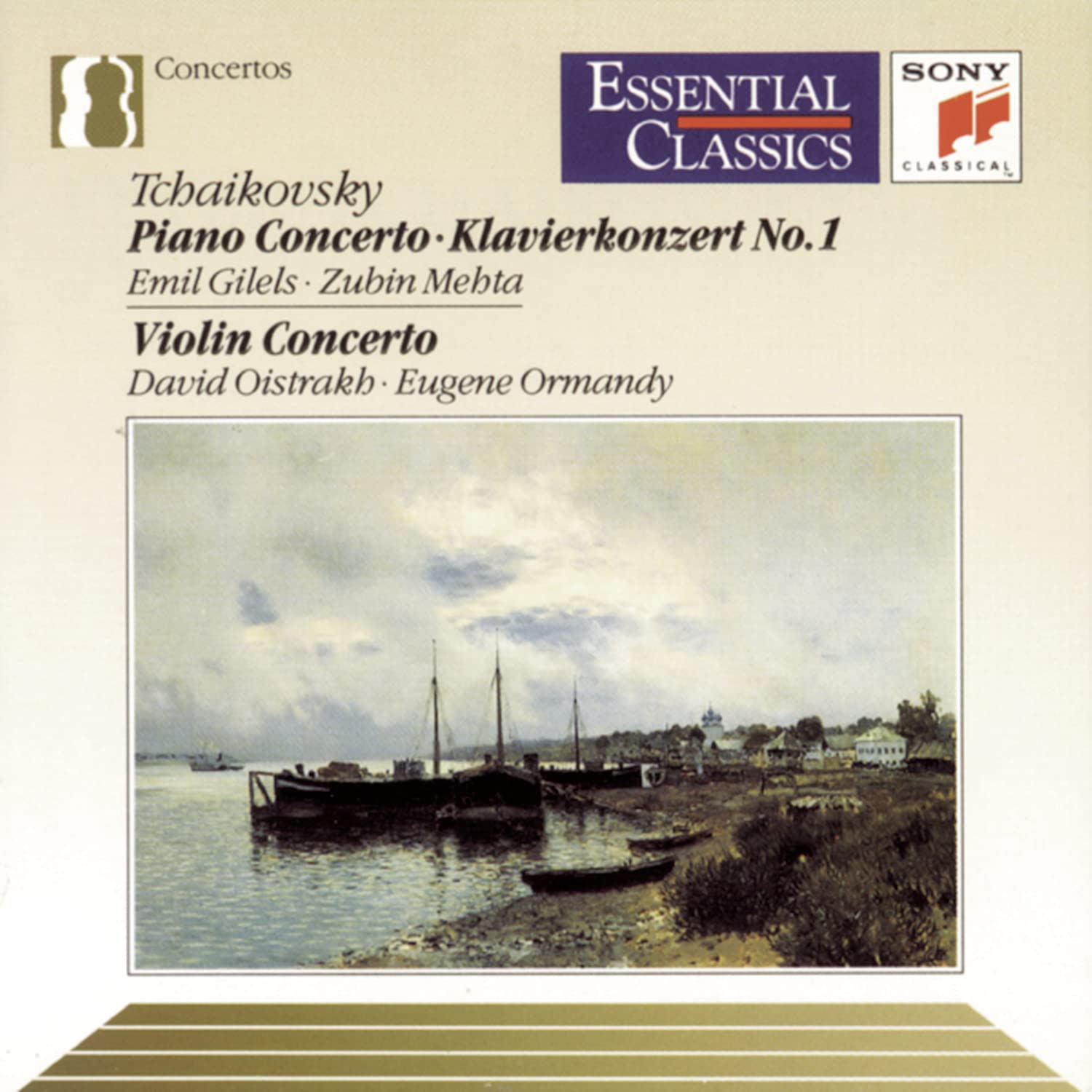 Tchaikovsky - Tchaikovsky: Piano Concerto No. 1 / Violin Concerto (Essential Classics) (CD)