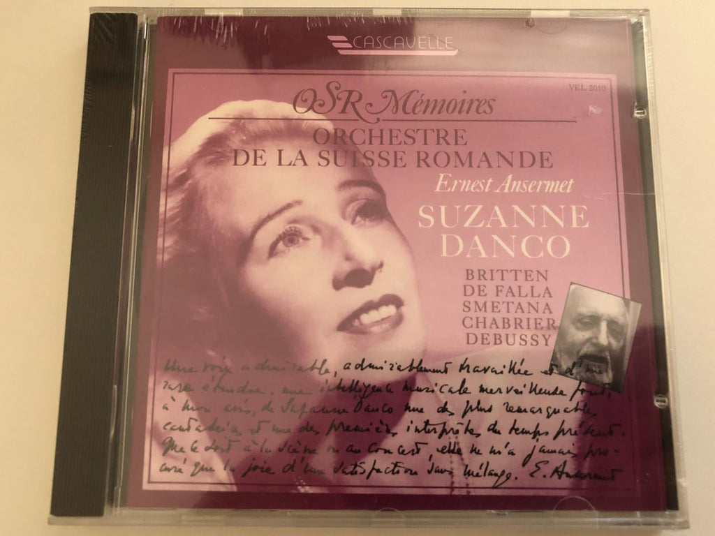 Suzanne Danco / Ernest Ansermet - Chabrier 'La Sulamite'- Lyric Scene (W.Female Chorus). Britten Les Illuminations. Falla 7 Ca (CD)