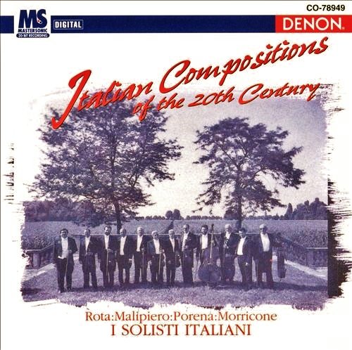 Rota - Italian Compositions of the 20th Century: Rota: Concerto for Strings (1964-5) / Malipiero: Sesta Sinfonia for Strings / Porena: "Vivaldi" / Morricone: Esercizi for 10 String Soloists (1992-3) (CD)
