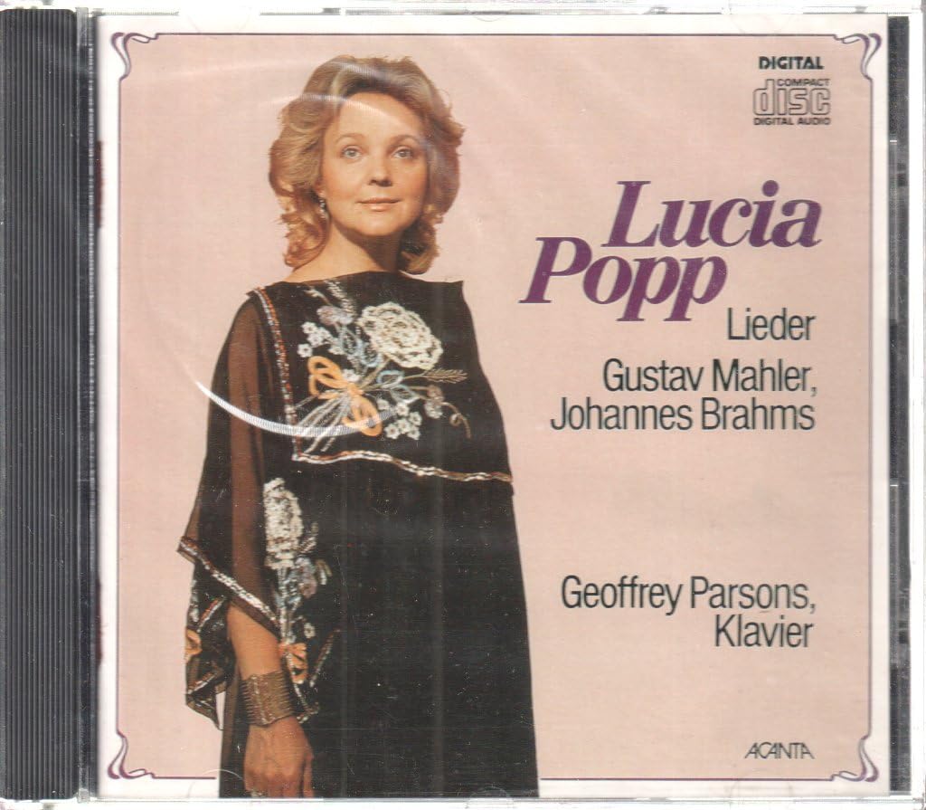 Lucia Popp / Gustav Mahler / Johannes Brahms / Geoffrey Parsons - Brahms & Mahler Lieder (CD)