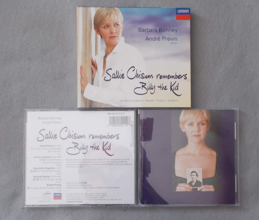 Aaron Copland / Samuel Barber / Andre Previn / Dominick Argento / Barbara Bonney / Andre Previn - Sallie Chisum Remembers Billy the Kid: Songs by Copland, Barber, Previn & Argento (CD)