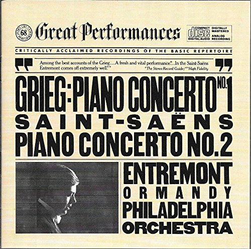 Grieg - Grieg : Piano Concerto No. 1/Saint-Saens: Piano Concerto No 2 (CBS Great Performances) (CD)