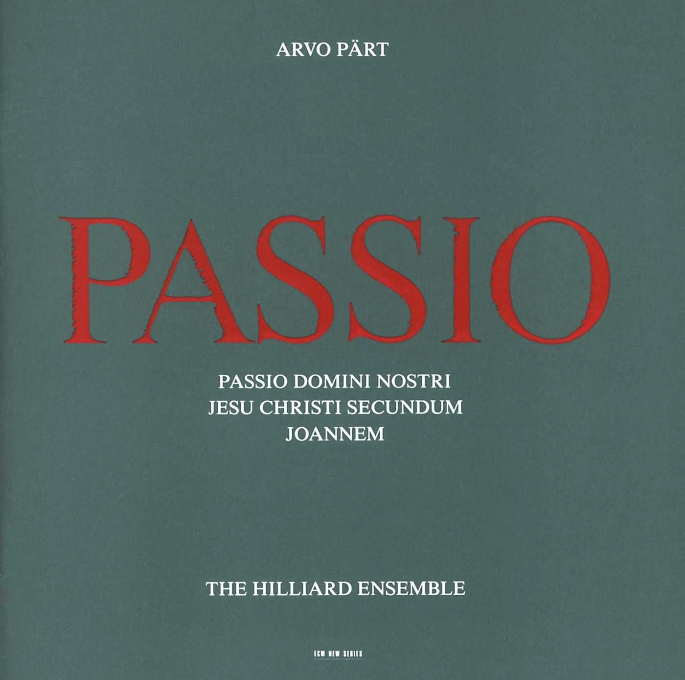 Part - Passio - Arvo Pärt (CD)