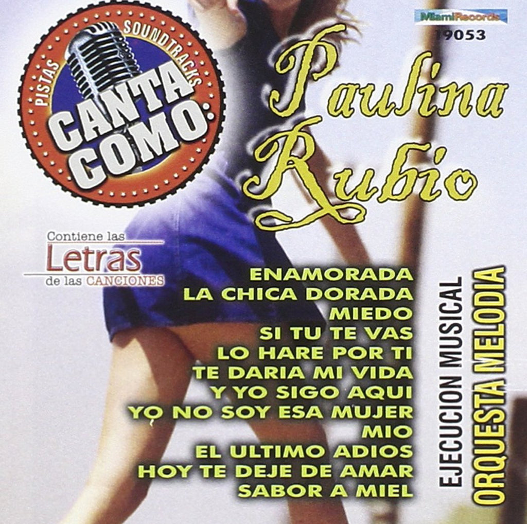 Orquesta Melodia - Pistas: Canta Como Paulina Rubio (CD)