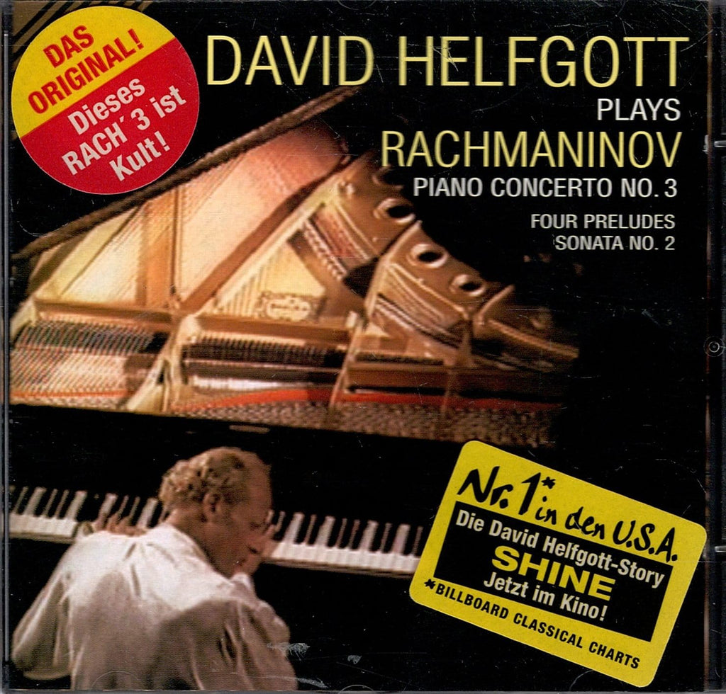 David Helfgott Plays Rachmaninov Piano Concerto No. 3, 4 Preludes Sonata No. 2 (CD)