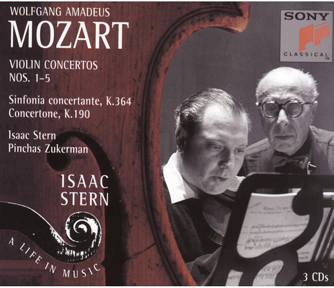 Wolfgang Amadeus Mozart / Isaac Stern / Pinchas Zukerman - Violin Concerti 1-5 (CD)