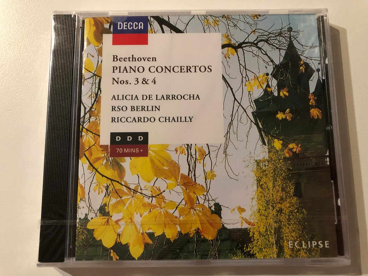 Ludwig van Beethoven / Alicia De Larrocha / Radio-Symphonie-Orchester Berlin / Riccardo Chailly - Beethoven: Piano Concertos Nos. 3 and 4 (CD)