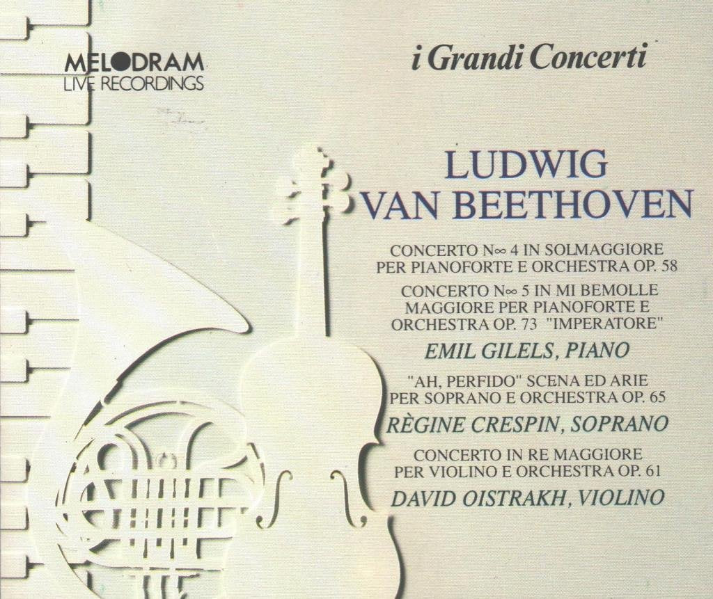 Beethoven - Beethoven: Piano Concertos Nos. 4 & 5 / Ah Perfido Scena Ed Arie / Violin Concerto in D Major (CD)