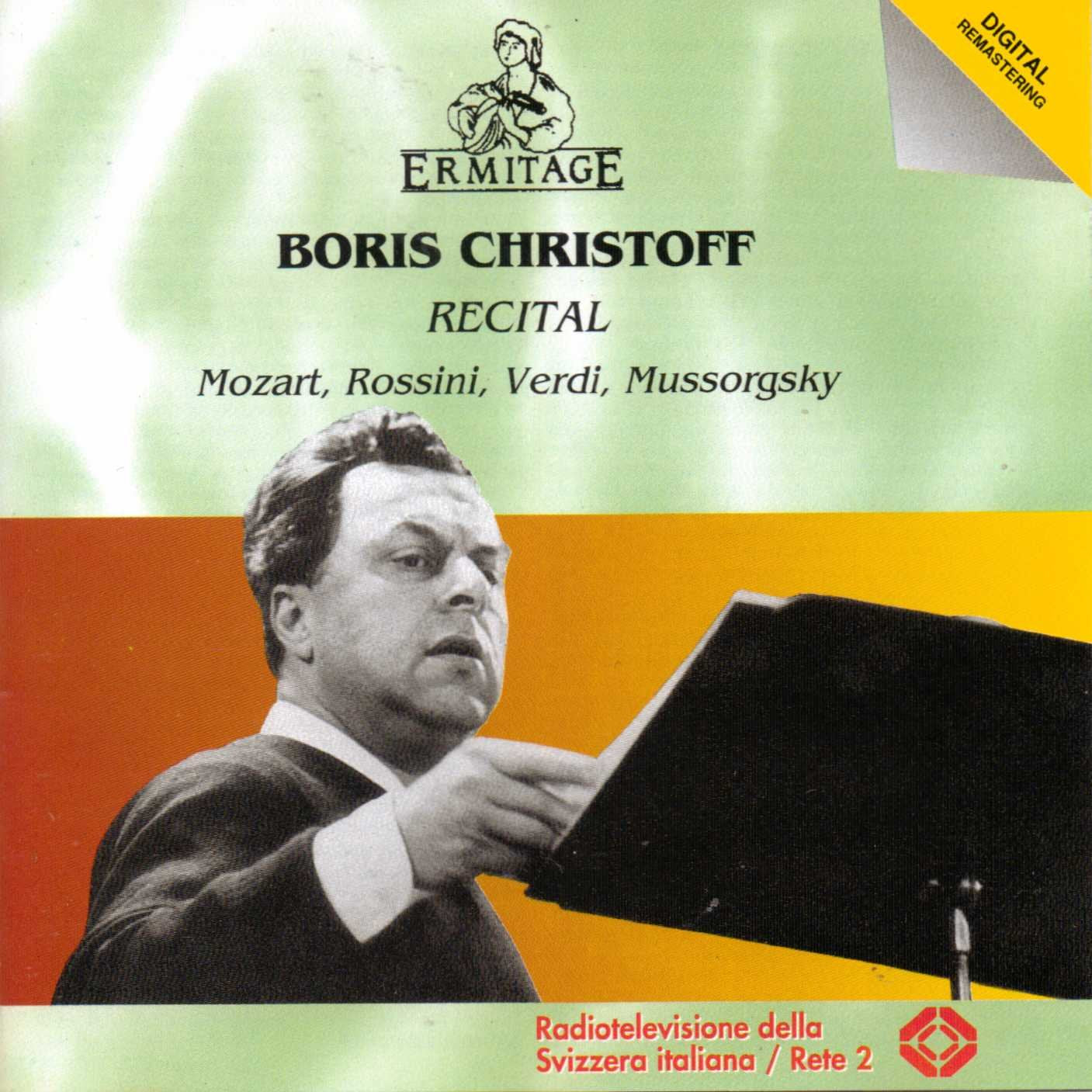Boris Christoff / Wolfgang Amadeus Mozart / Gioacchino Rossini / Giuseppe Verdi / Modest Mussorgsky - Boris Christoff Recital (CD)