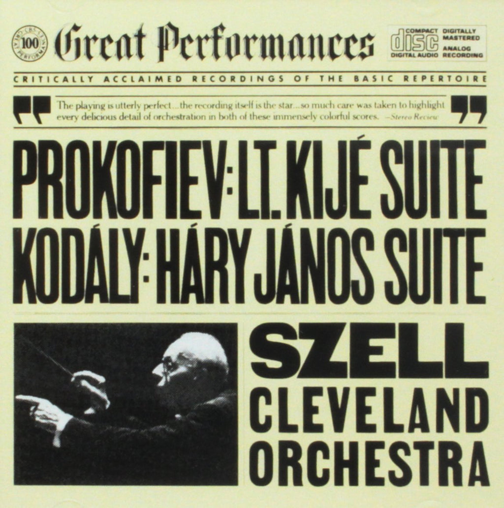 Prokofiev - Prokofiev: Lieutenant Kije Suite; Kodaly: Hary Janos Suite (Great Perfomances Series) (CD)