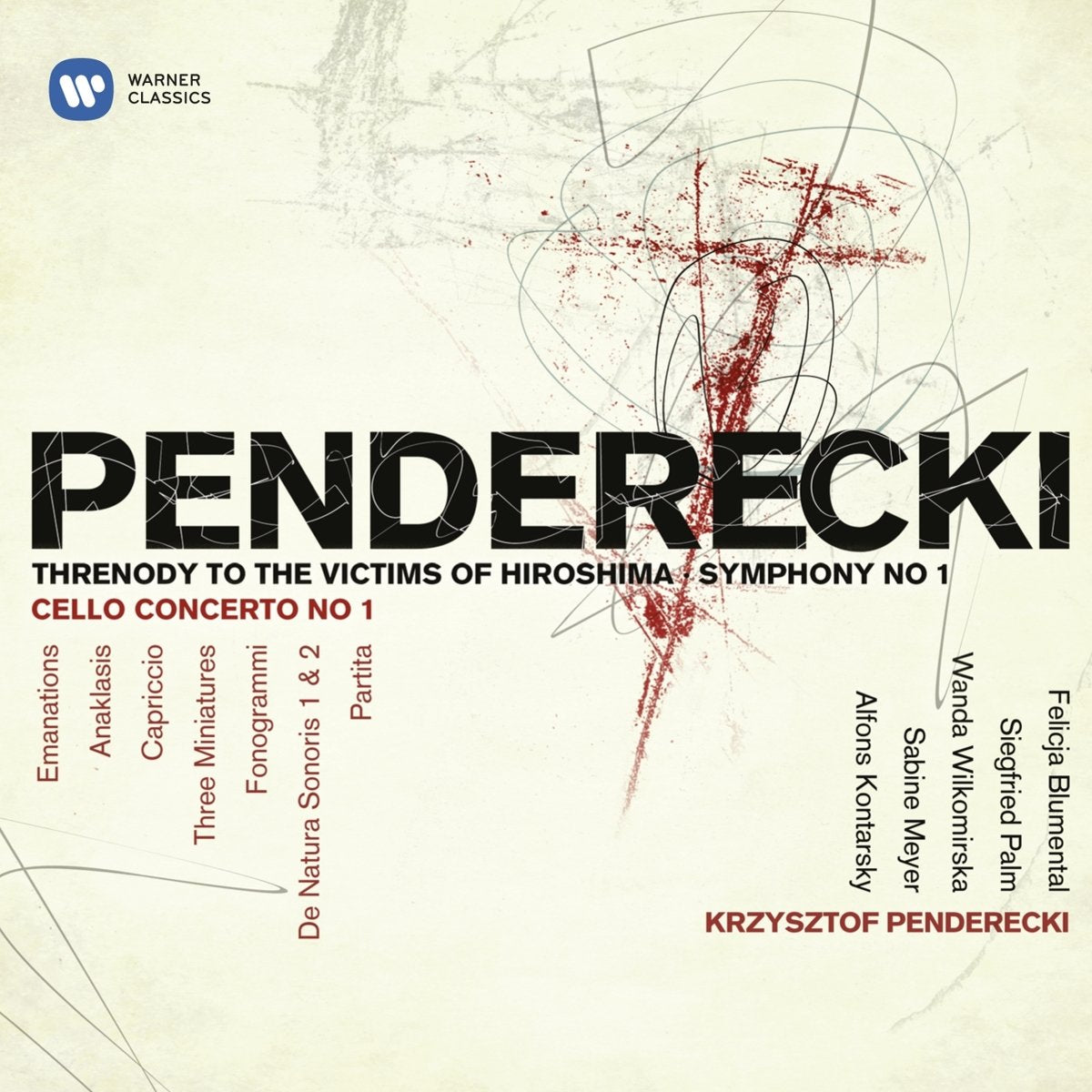 Krzysztof Penderecki / Felicja Blumental / Siegfried Palm / Wanda Wilkomirska / Sabine Meyer / Alfons Kontarsky - Penderecki: Threnody to Victims of Hiroshima / Various (CD)