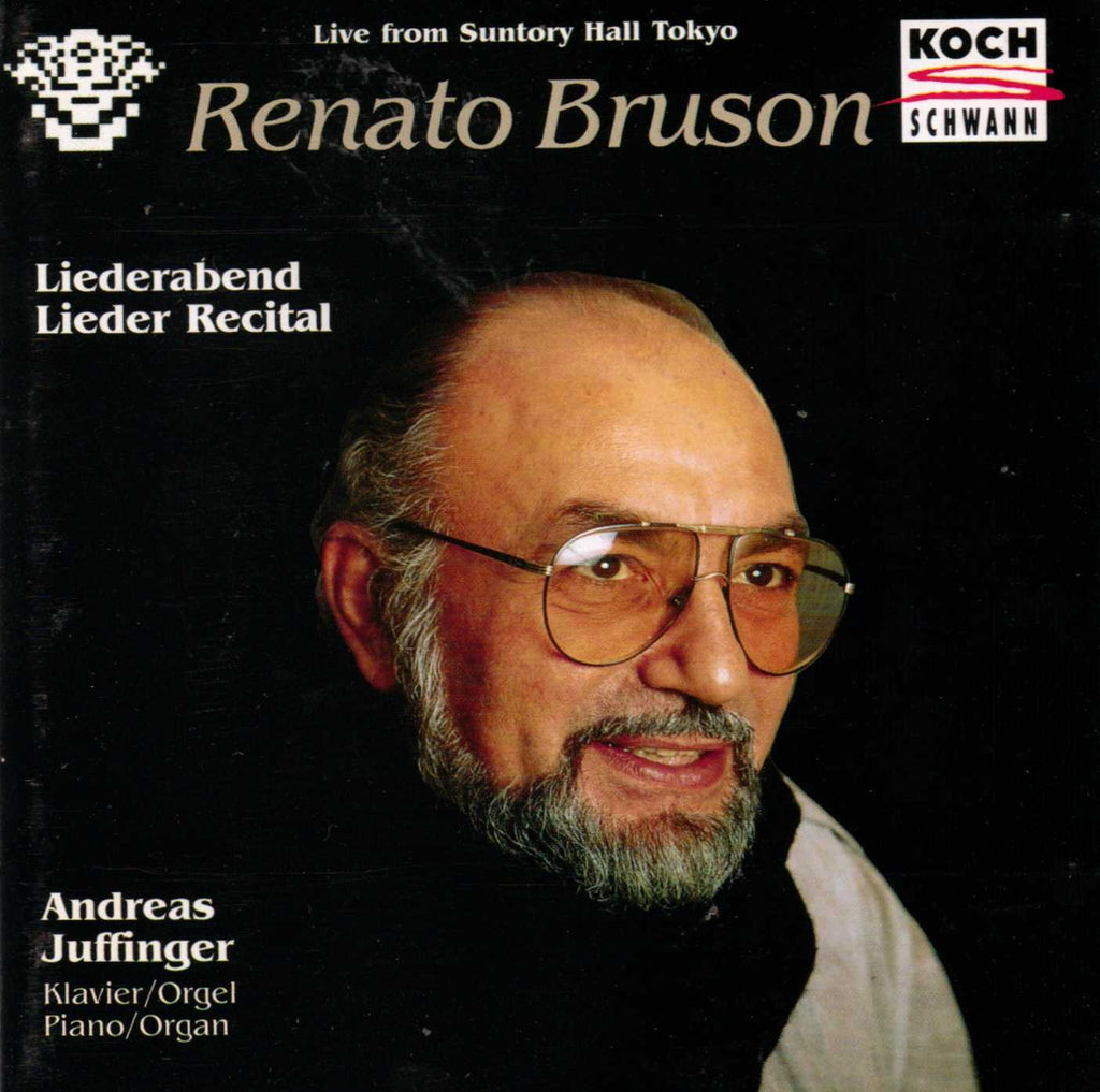 Renato Bruson / Andreas Juffinger - Renato Bruson: Lieder Recital Live from Suntory Hall Tokyo (CD)