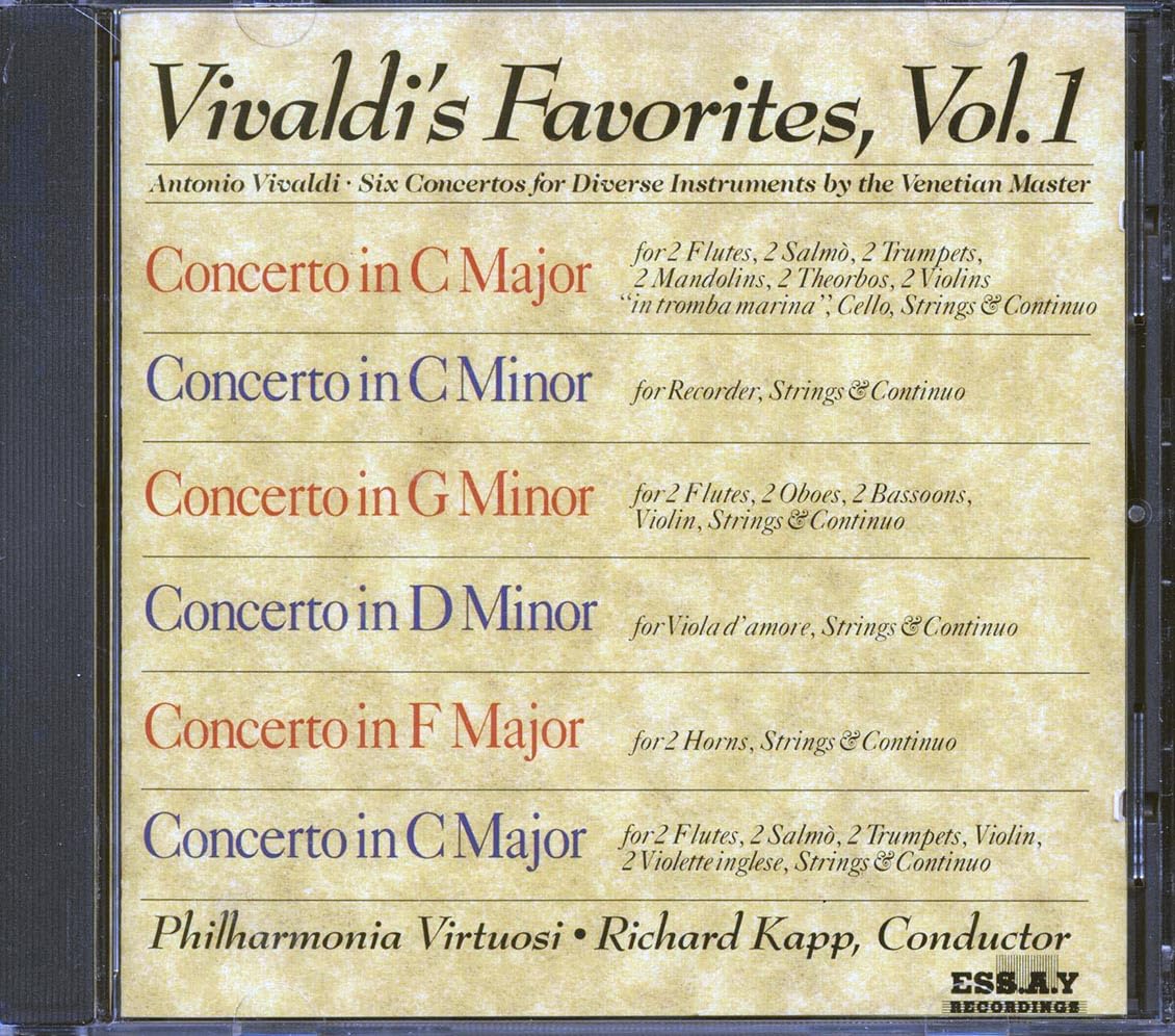 Vivaldi - Vivaldi's Favorites, Vol. 1 (CD)