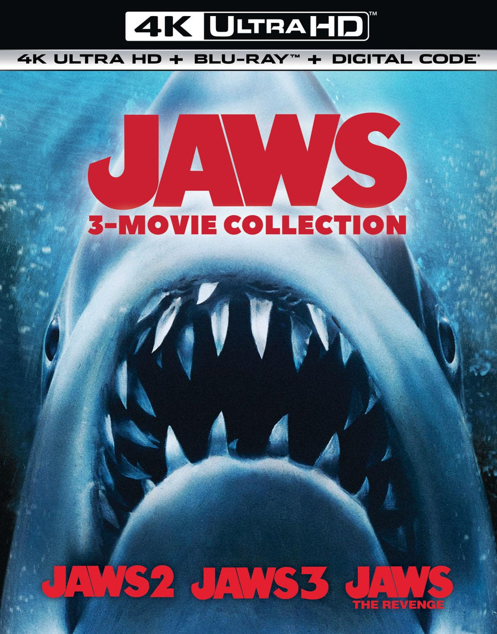 Jaws 3-Movie Collection - 4K Ultra HD + Blu-ray + Digital (Blu-ray)