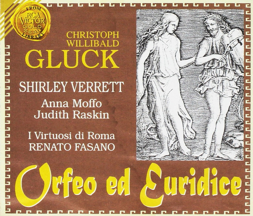 Christoph Willibald Gluck / Shirley Verrett / Anna Moffo / Judith Raskin / Virtuosi Di Roma "Collegium Musicum Italicum" / Coro Polifonico Di Roma / Renato Fasano - Gluck;Orfeo ed Euridice (CD)