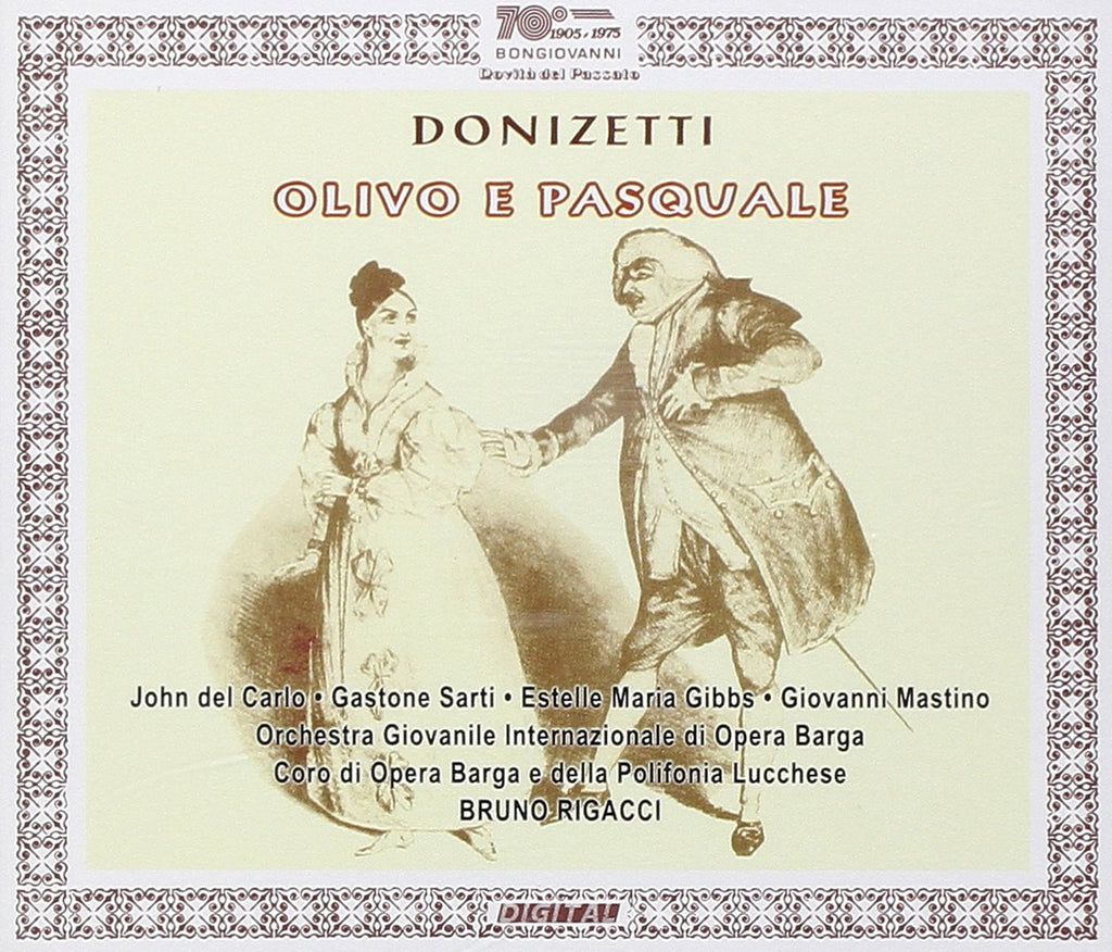 Gaetano Donizetti / Bruno Rigacci / Orchestra Giovanile Internazionale di Opera Barga - Olivo E Pasquale (CD)