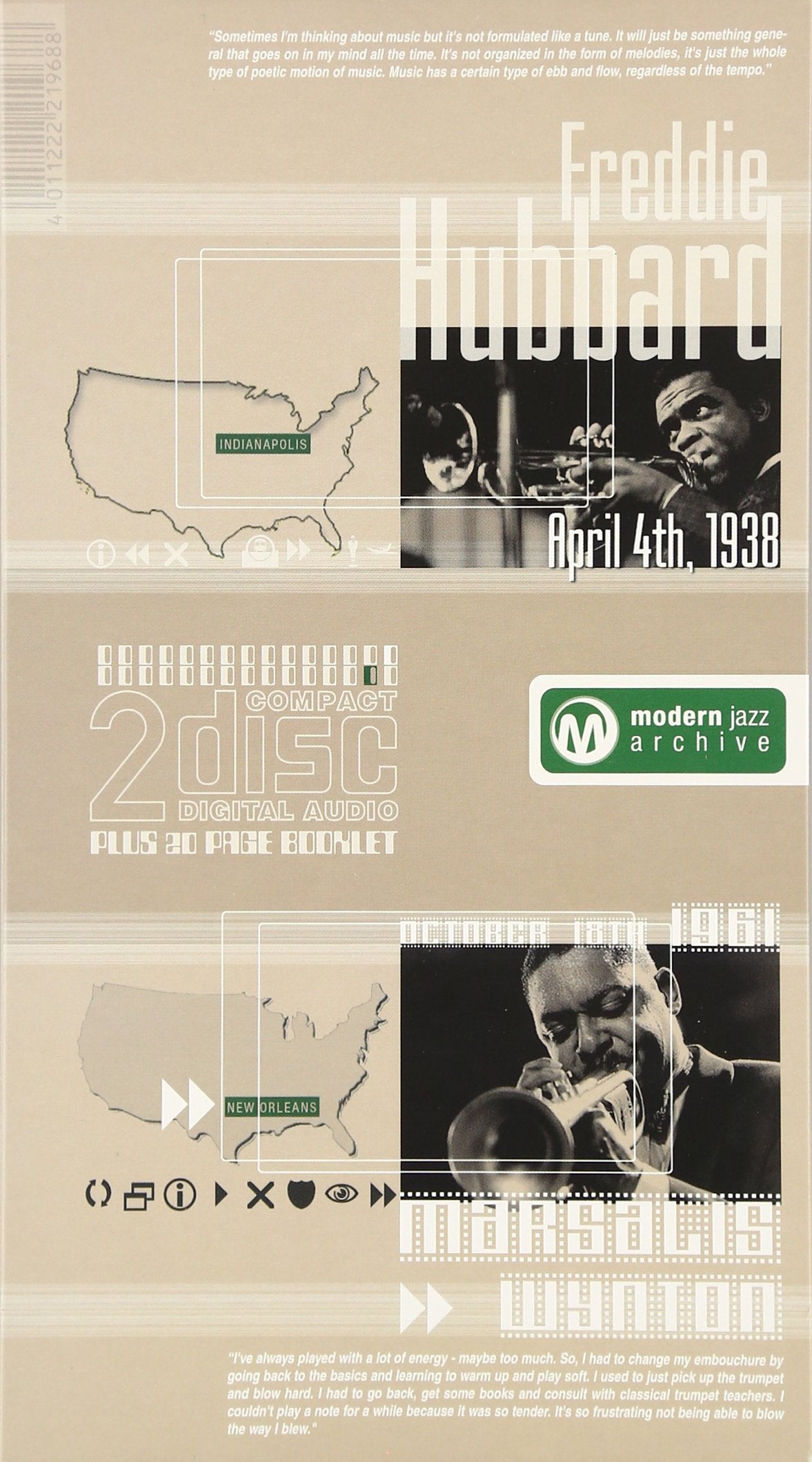 MODERN JAZZ ARCHIVE - FREDDIE HUBBARD / WYNTON MARSSALIS (CD)