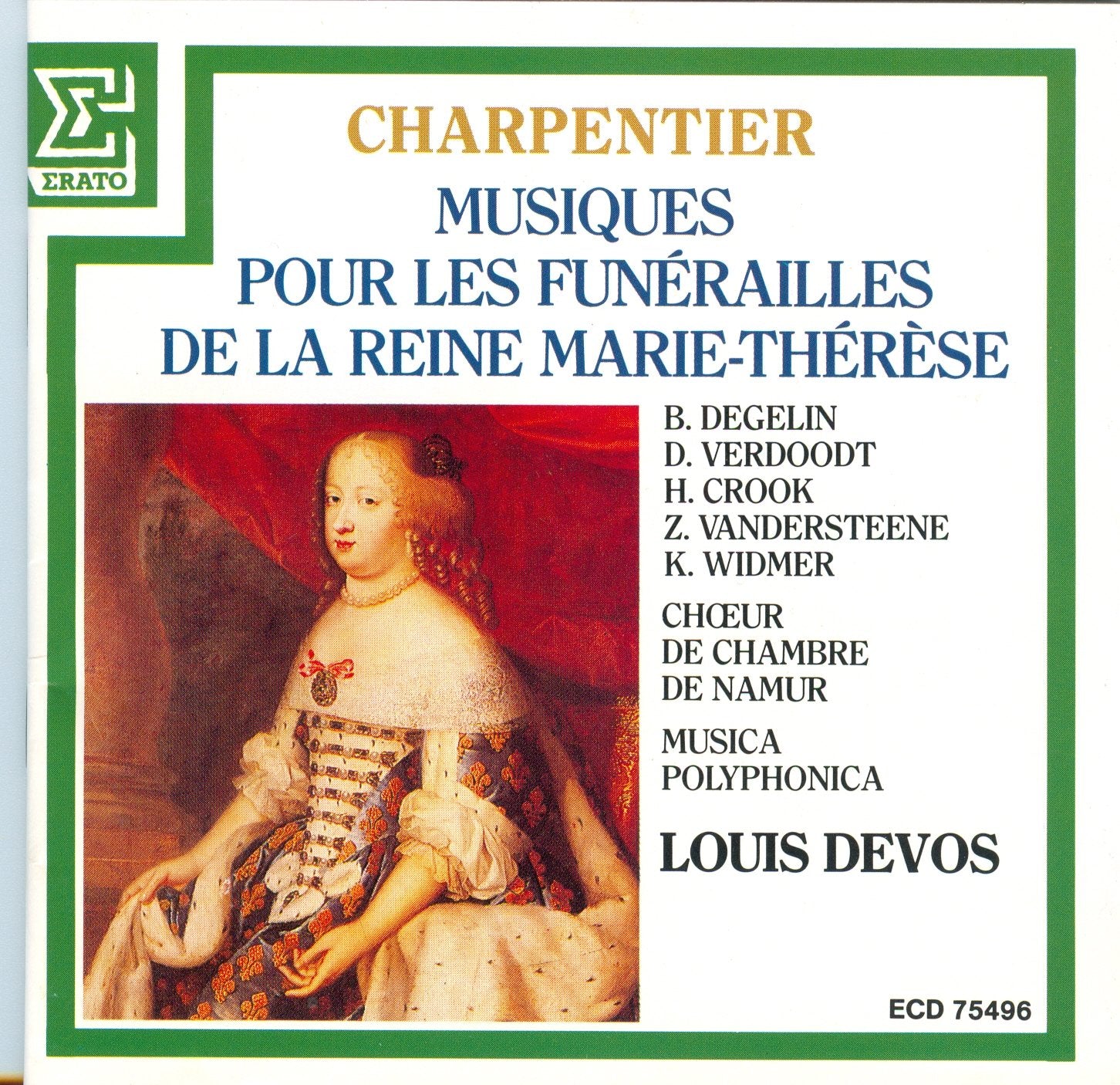 Charpentier:Musiques Pour Les Funerailles De La Marie-Therese (CD)