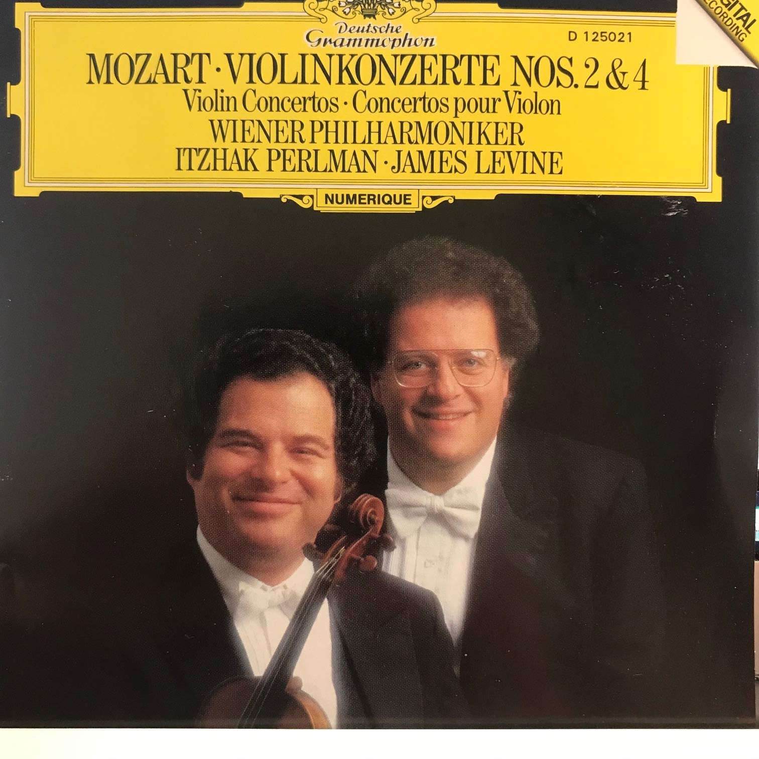 unknown author - MOZART -VIOLINKONZERTE NOS.2 & 4 ITZHAK PERLMAN -JAMES LEVINE (Audio CD)