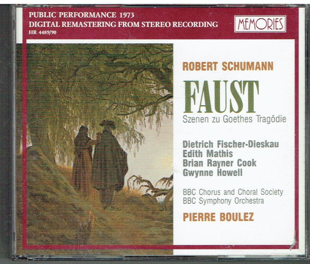 Robert Schumann / Pierre Boulez / Dietrich Fischer-Dieskau / Edith Mathis / Brian Rayner Cook / Gwynne Howell / BBC Symphony Orchestra / BBC Chorus - Faust (CD)