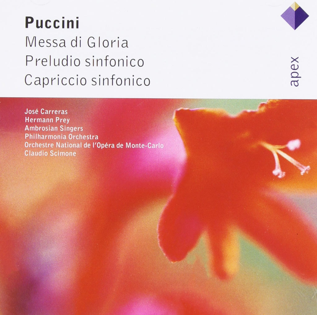 Giacomo Puccini / Jose Carreras / Hermann Prey / The Ambrosian Singers / Philharmonia Orchestra / Orchestre National De L'Opera De Monte-Carlo / Claudio Scimone - Messa Di Gloria (CD)