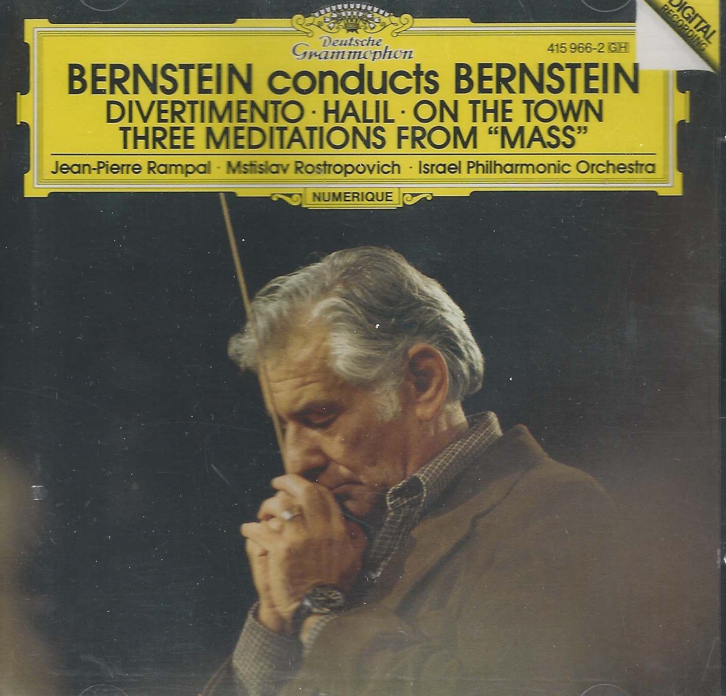 Leonard Bernstein / Leonard Bernstein / Jean-Pierre Rampal / Mstislav Rostropovich / Israel Philharmonic Orchestra - Bernstein Conducts Bernstein - (CD)