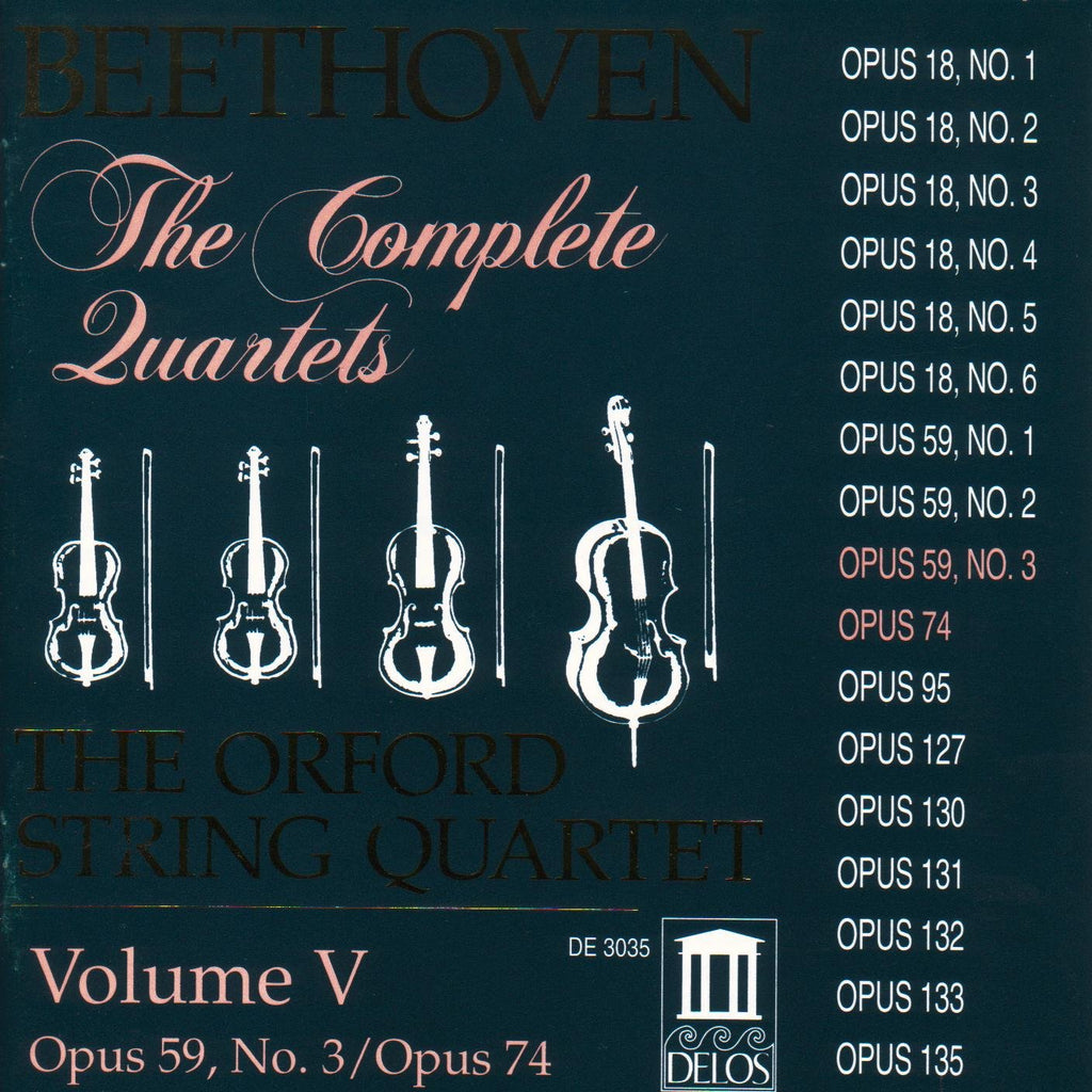 Beethoven - Beethoven: The Complete Quartets, Vol. 5, Op. 59, no.3/Opus 74 (CD)