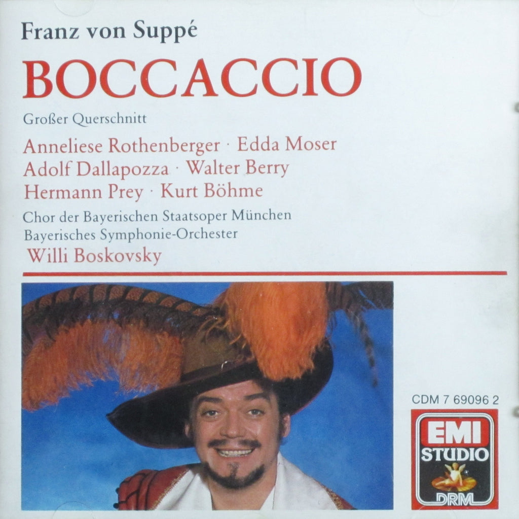 Franz von Suppe / Anneliese Rothenberger / Hermann Prey / Edda Moser / Kurt Bohme / Adolf Dallapozza / Walter Berry / Chor Der Bayerischen Staatsoper / Symphonie-Orchester Des Bayerischen Rundfunks / Willi Boskovsky - Suppé - Boccaccio (CD)