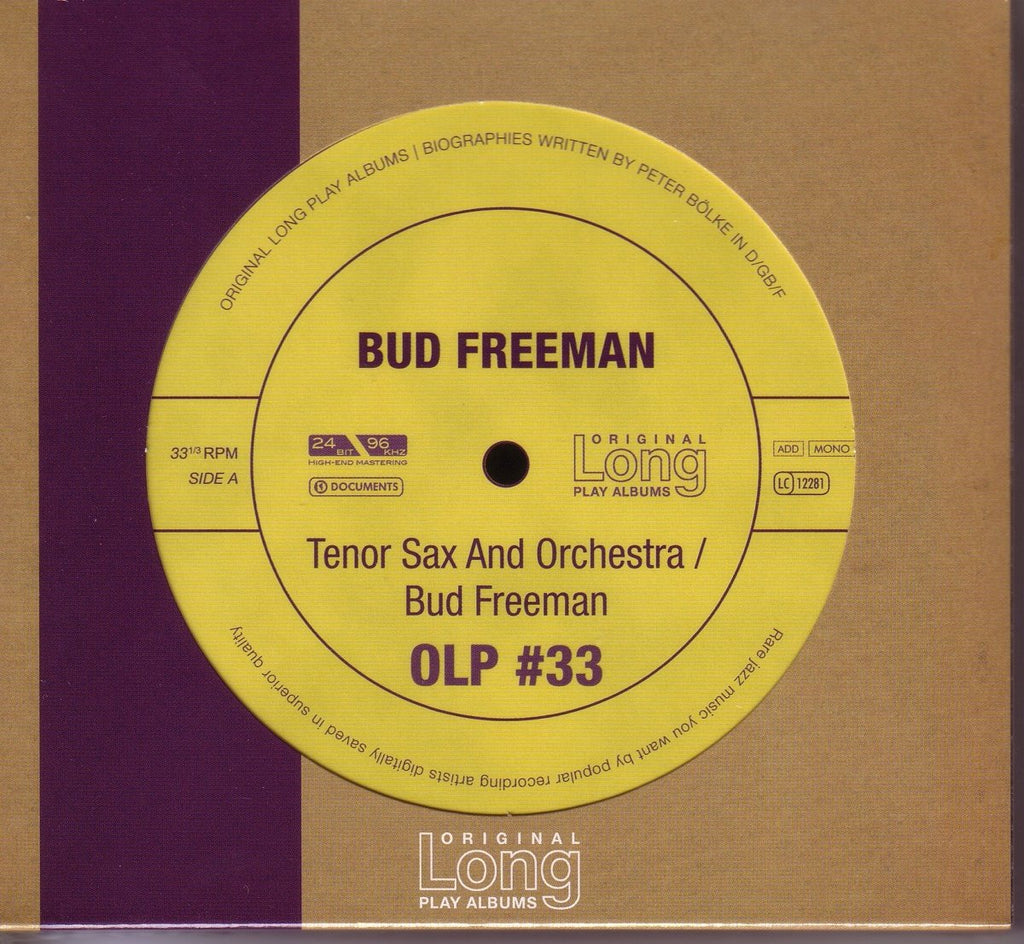 Bud Freeman - Tenor Sax & Orchestra (CD)