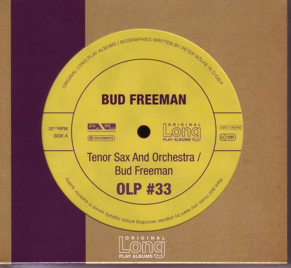 Bud Freeman - Tenor Sax & Orchestra (CD)