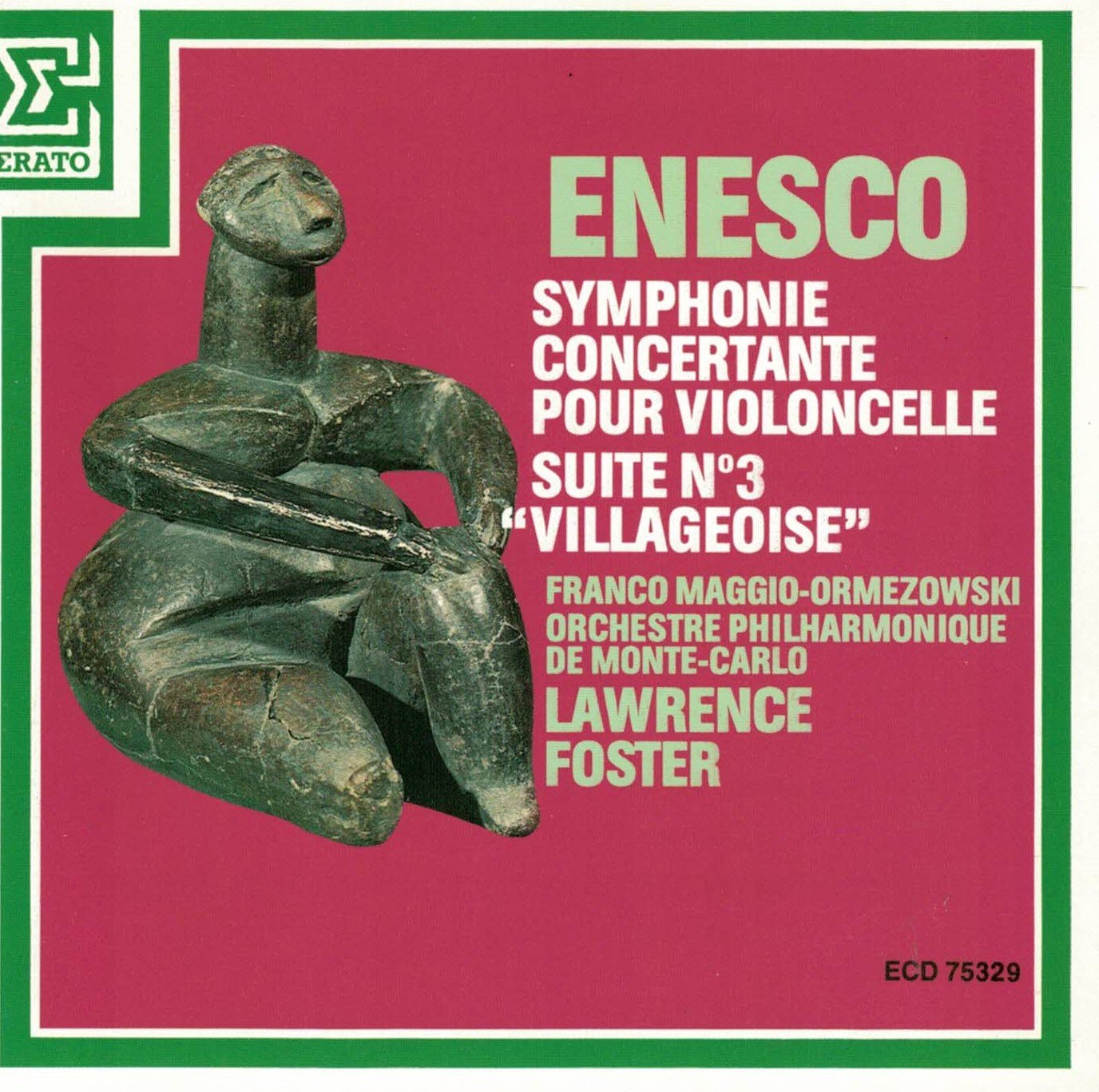 (Enescu) - Symphonie Concertante Pour Violoncelle / Suite No. 3- Villageoise (CD)