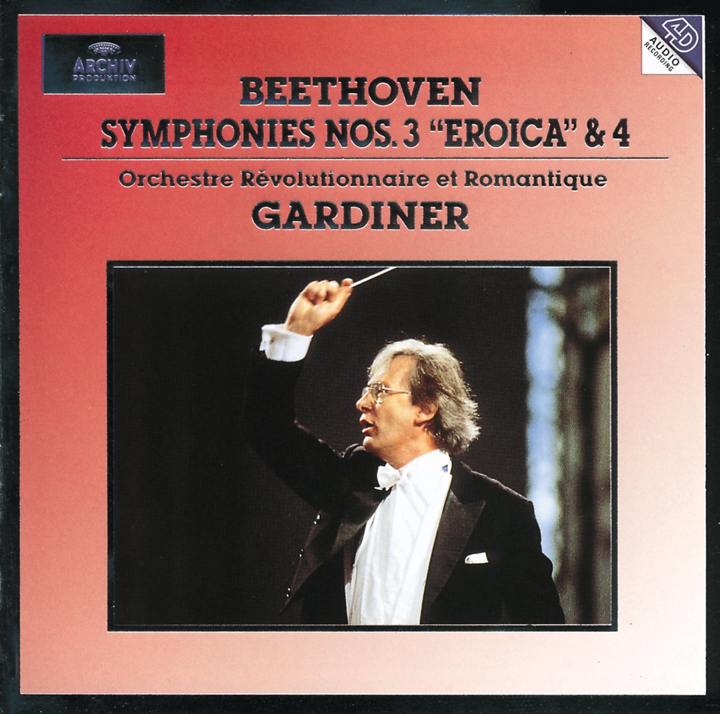 Ludwig van Beethoven / Orchestre Revolutionnaire Et Romantique / John Eliot Gardiner - Beethoven;Symphonies 3 & 4 (CD)