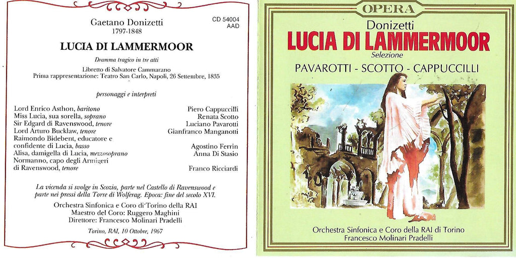 Donizetti Lucia Di Lammermoor Cd Ex/ex (CD)
