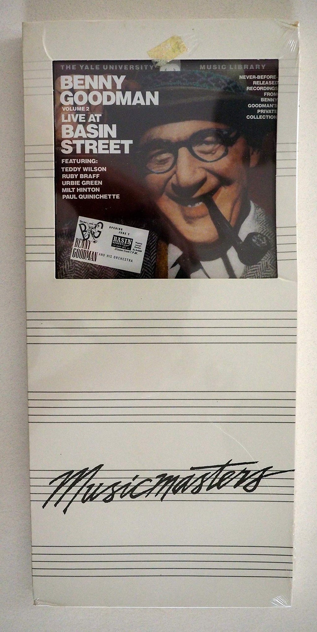 Benny Goodman / Teddy Wilson / Ruby Braff / Urbie Green / Milt Hinton / Paul Quinichette - Yale Archives Vol. 2 ( Live At Basin Street) (CD)