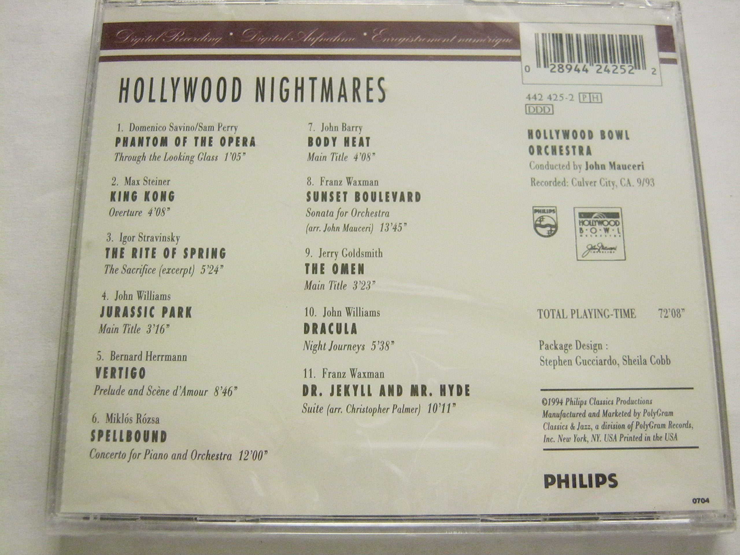 Hollywood Bowl Orchestra - Hollywood Nightmares (CD)