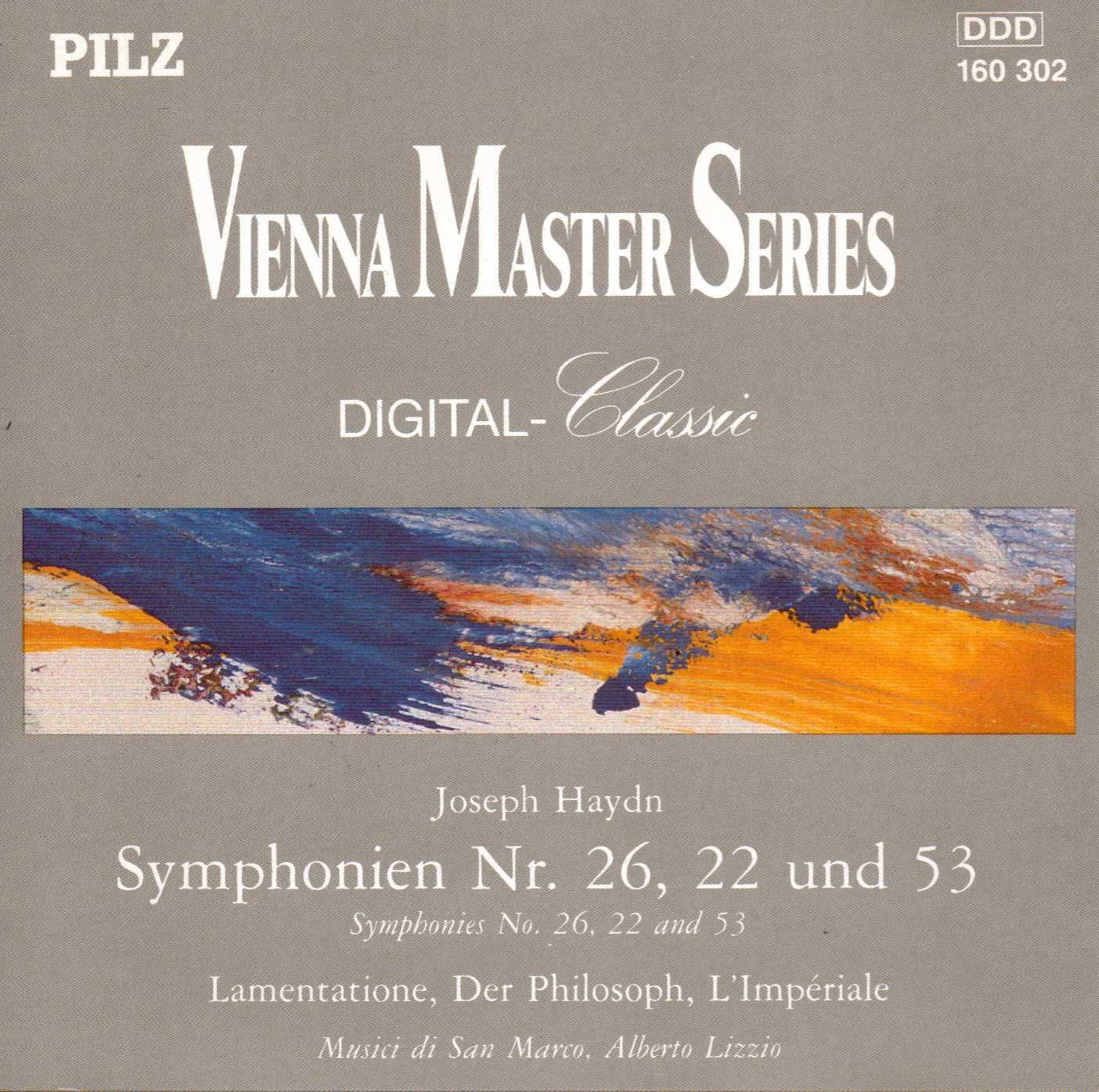 Haydn - Symphony 22 26 & 53 (CD)