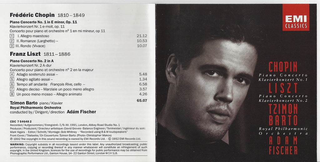 Frederic Chopin / Franz Liszt / Tzimon Barto / Adam Fischer - Pure Romance / Piano Concerti (CD)