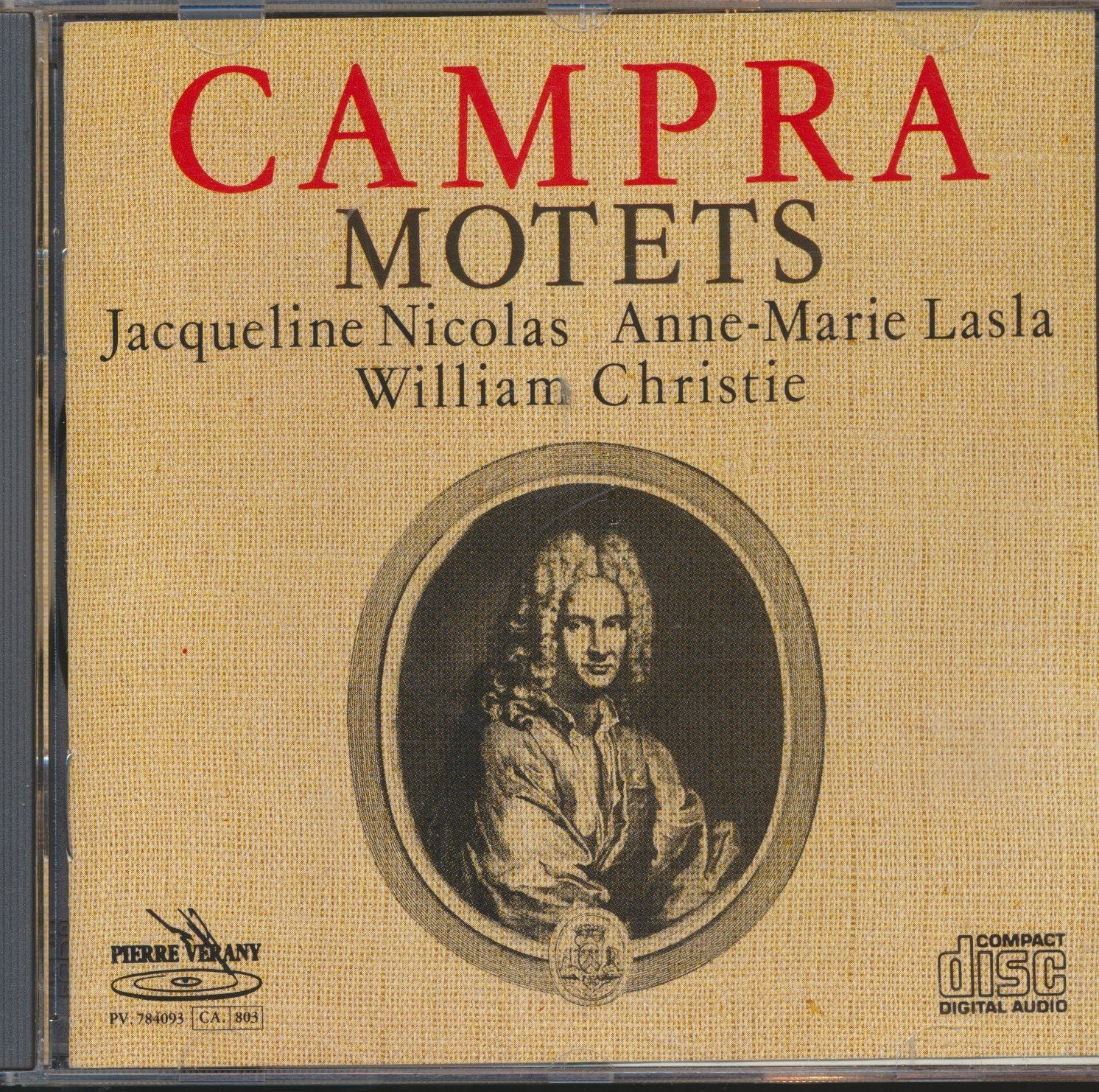 Campra Motets : O Dulcis Amor; Salve Regina; Quemadmodum Desiderat Cervus; Ubi Es, Deus Meus; O Sacrum Convivium; Jubilate Deo (1984 MUSIC CD) (CD)