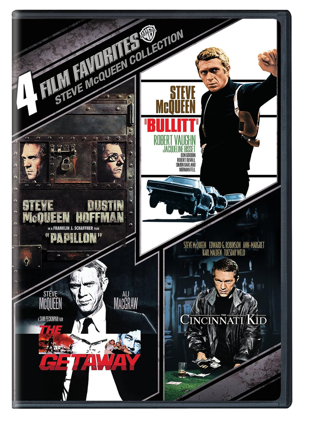 4 Film Favorites: Steve McQueen (Bullitt, The Cincinnati Kid, The Getaway: Deluxe Edition, Papillon) (DVD)
