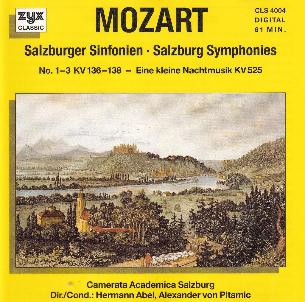 Wolfgang Amadeus Mozart / Camerata Academica Salzburg / Hermann Abel / Alexander von Pitamic - Salzburg Symphonies 1 & 2 (CD)