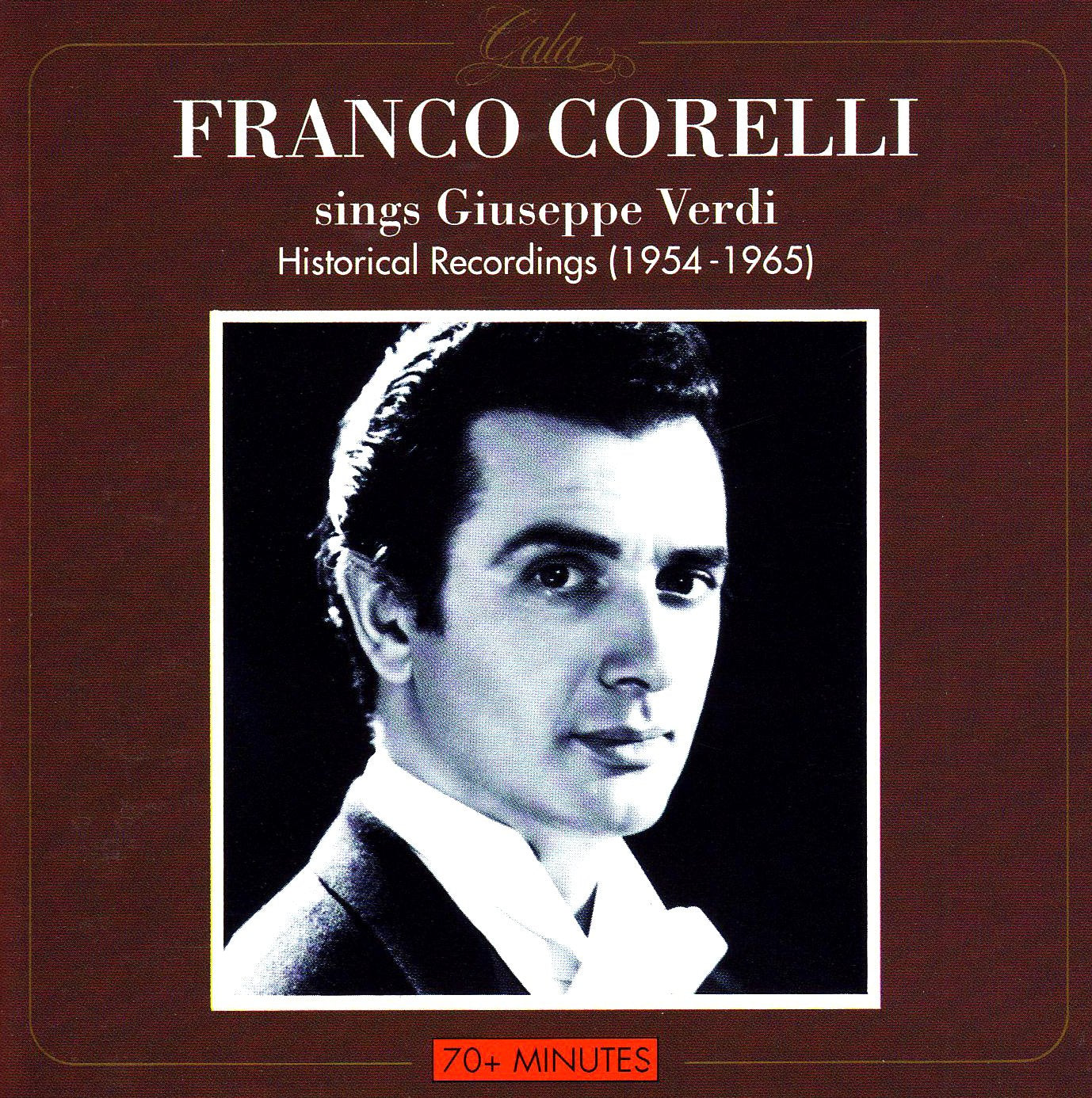 Franco Corelli - Franco Corelli Sings Giuseppe Verdi: Historical Recordings (1954-1965) (CD)