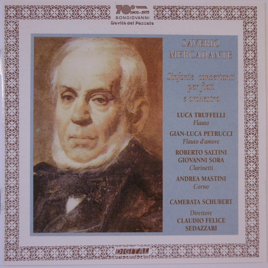 Giuseppe Saverio Mercadante / Luca Truffelli / Gian-Luca Petrucci / Roberto Saltini / Claudio Felice Sedazzari / Camerata Schubert - Mercadante: Wind Concertos (CD)